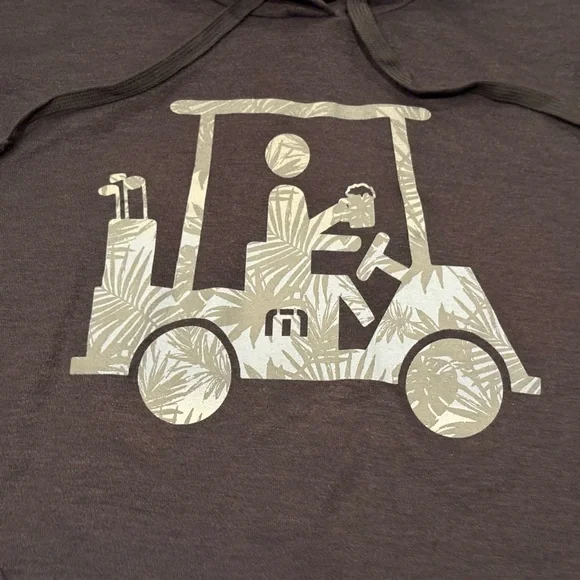 NEW Travis Mathew Navy Hoodie Social Jet Lag Graphic Pullover Size Medium NWOT - Picture 3 of 5